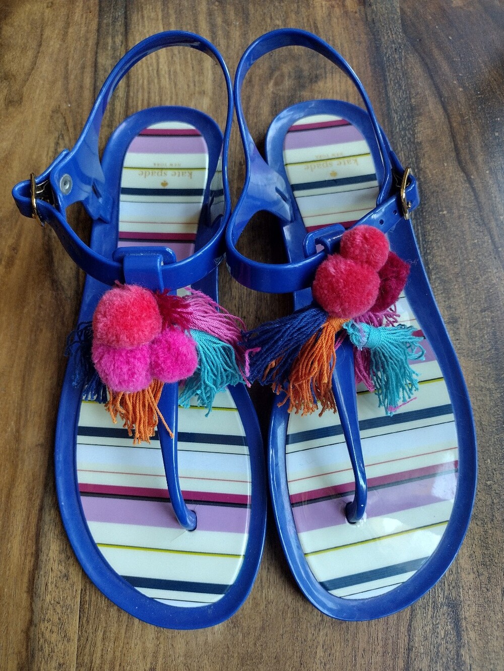 Kate Spade Yellowstone Plastic Sandals Size 9 - Picture 3 of 7